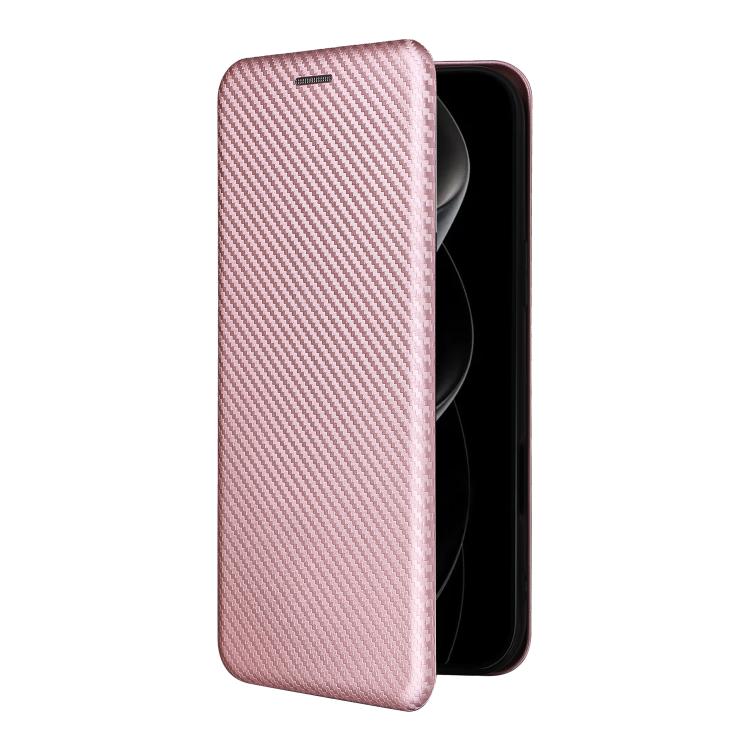 For iPhone 17 Pro Max Carbon Fiber Texture Flip Leather Phone Case