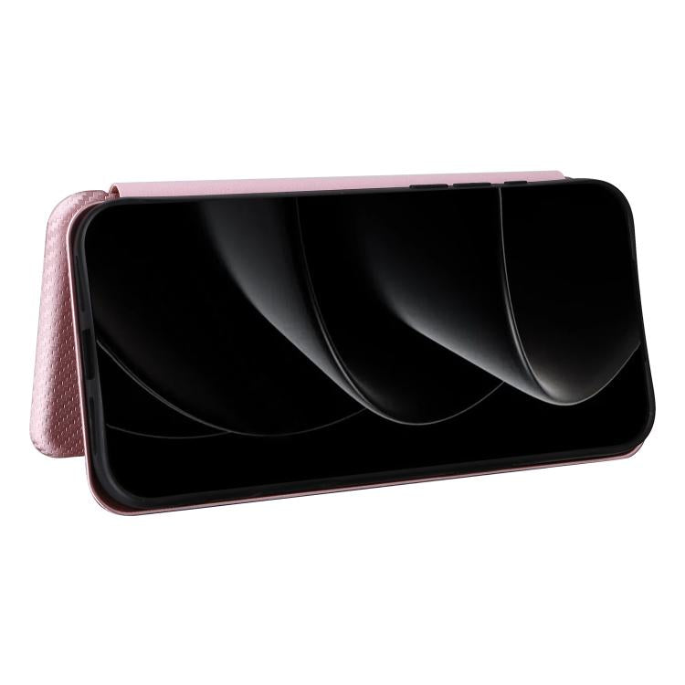 For iPhone 17 Pro Max Carbon Fiber Texture Flip Leather Phone Case