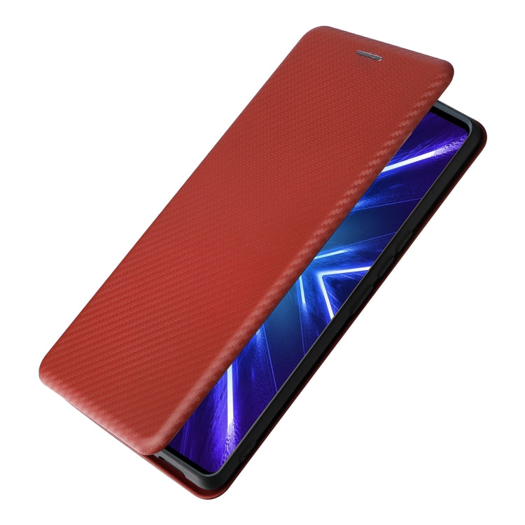 For HTC U24 Pro Carbon Fiber Texture Flip Leather Phone Case