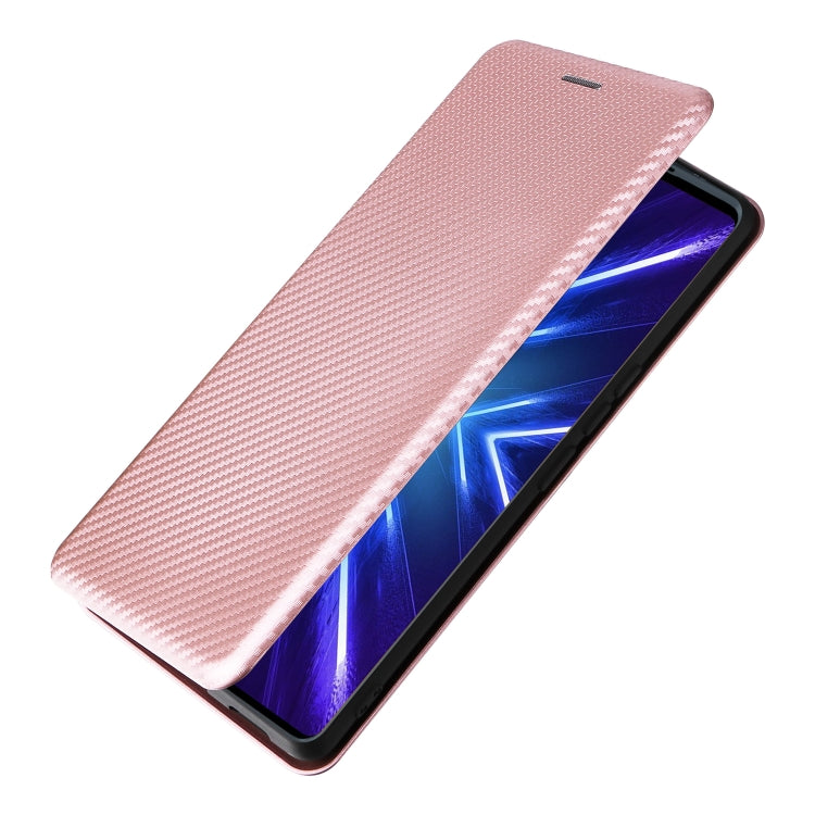 For HTC U24 Pro Carbon Fiber Texture Flip Leather Phone Case