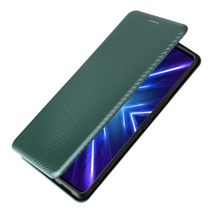 For HTC U24 Pro Carbon Fiber Texture Flip Leather Phone Case