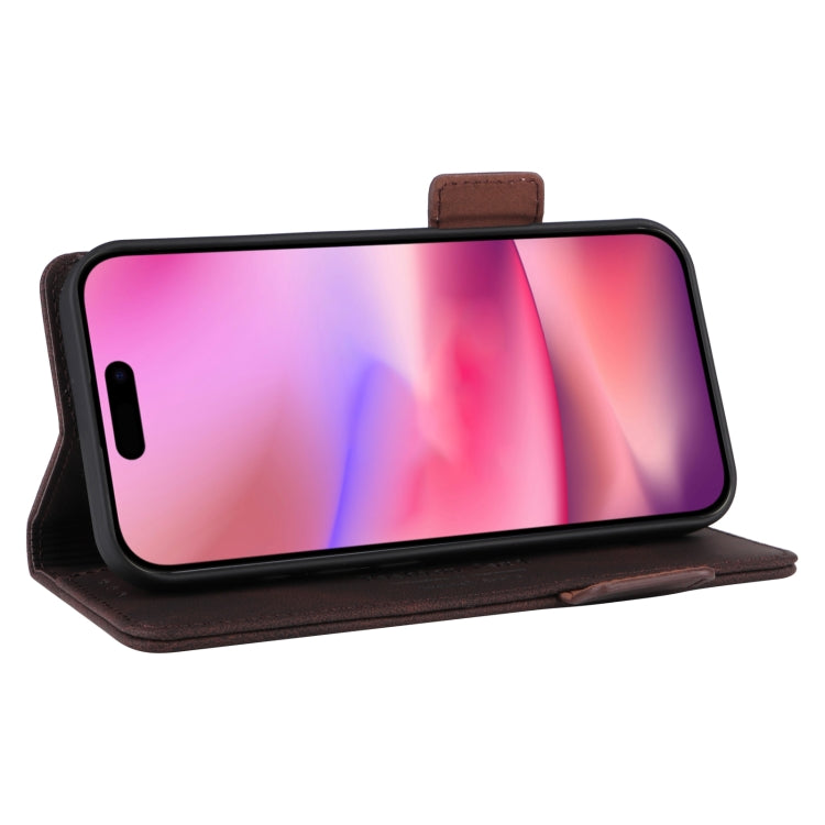 For iPhone 16 Plus Magnetic Clasp Leather Phone Case