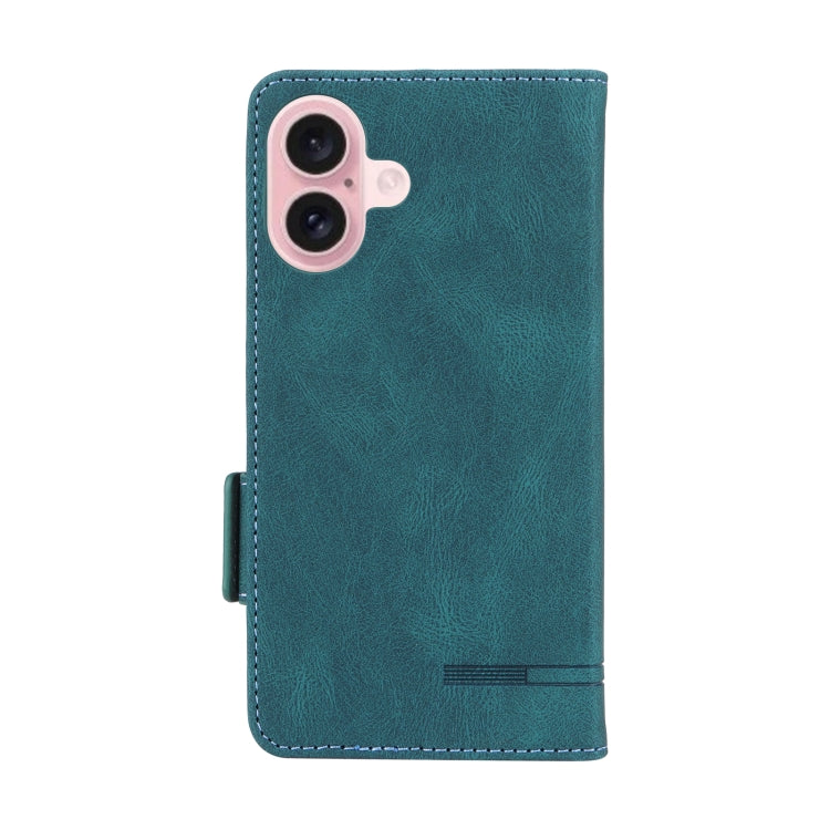 For iPhone 16 Plus Magnetic Clasp Leather Phone Case