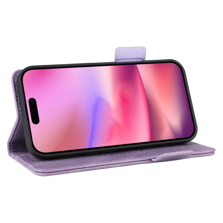 For iPhone 16 Plus Magnetic Clasp Leather Phone Case