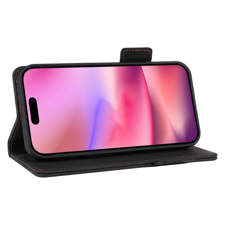 For iPhone 16 Magnetic Clasp Leather Phone Case