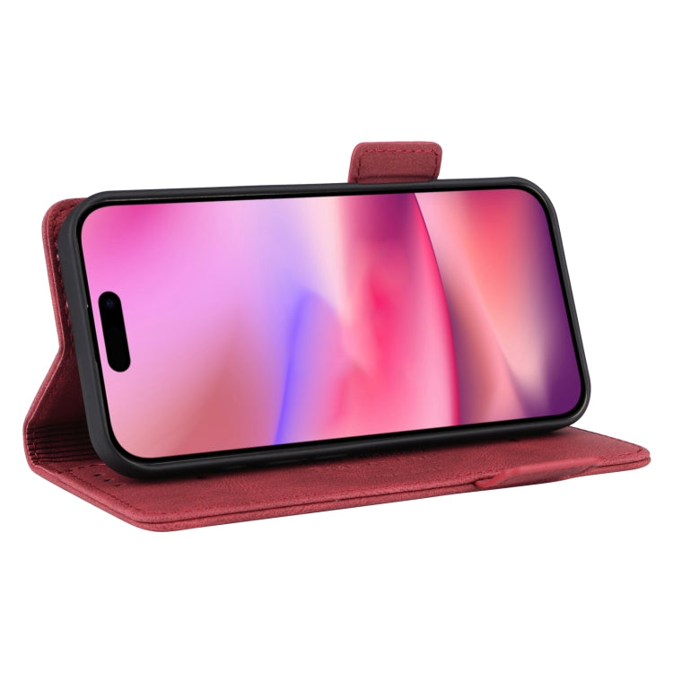 For iPhone 16 Magnetic Clasp Leather Phone Case