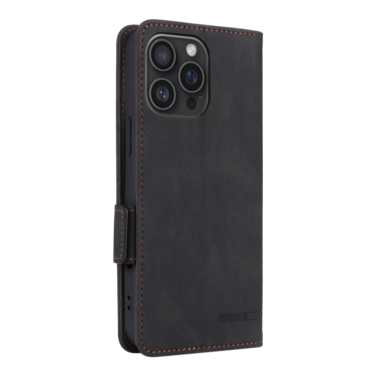 For iPhone 16 Pro Magnetic Clasp Leather Phone Case
