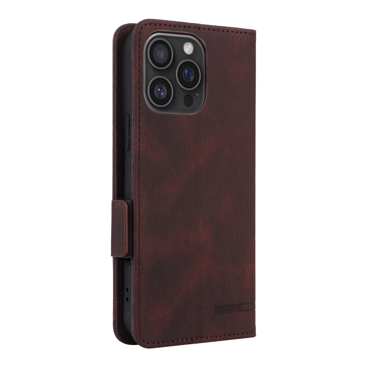 For iPhone 16 Pro Max Magnetic Clasp Leather Phone Case