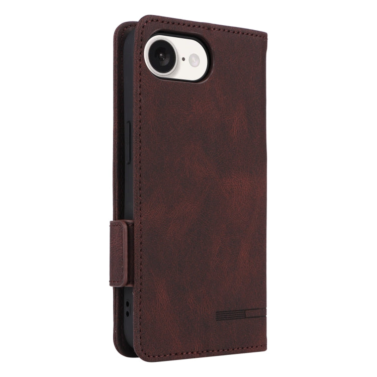 For iPhone 17e / 16e Magnetic Clasp Leather Phone Case