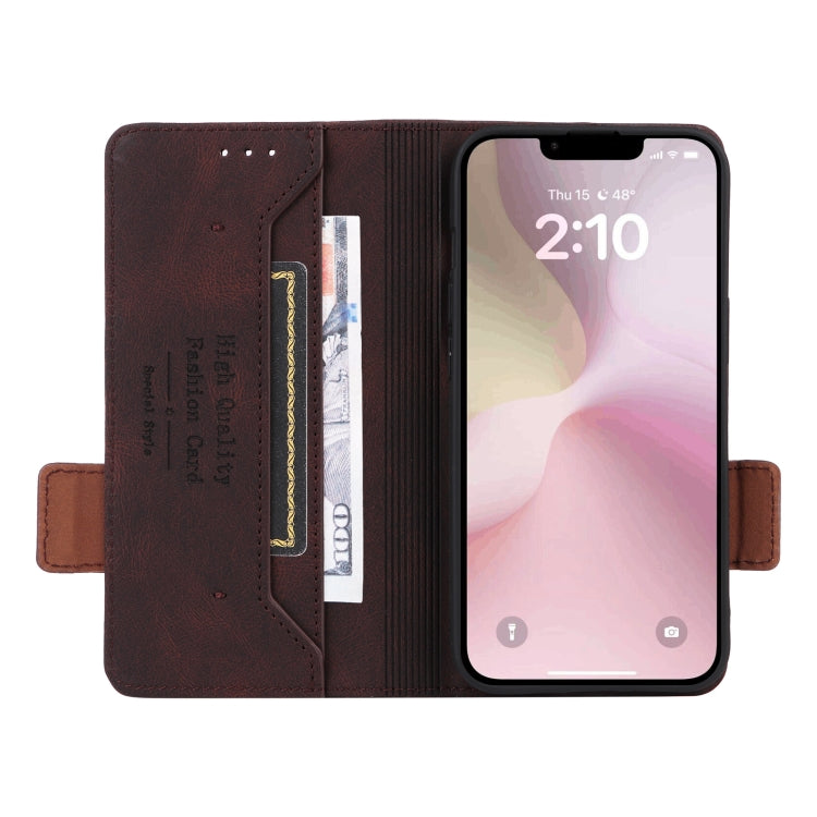 For iPhone 17e / 16e Magnetic Clasp Leather Phone Case