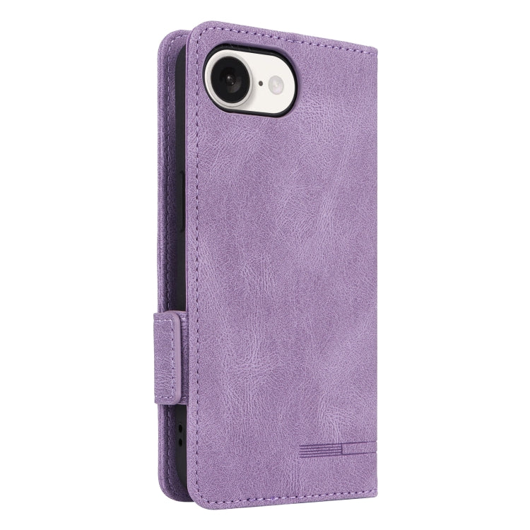 For iPhone 17e / 16e Magnetic Clasp Leather Phone Case