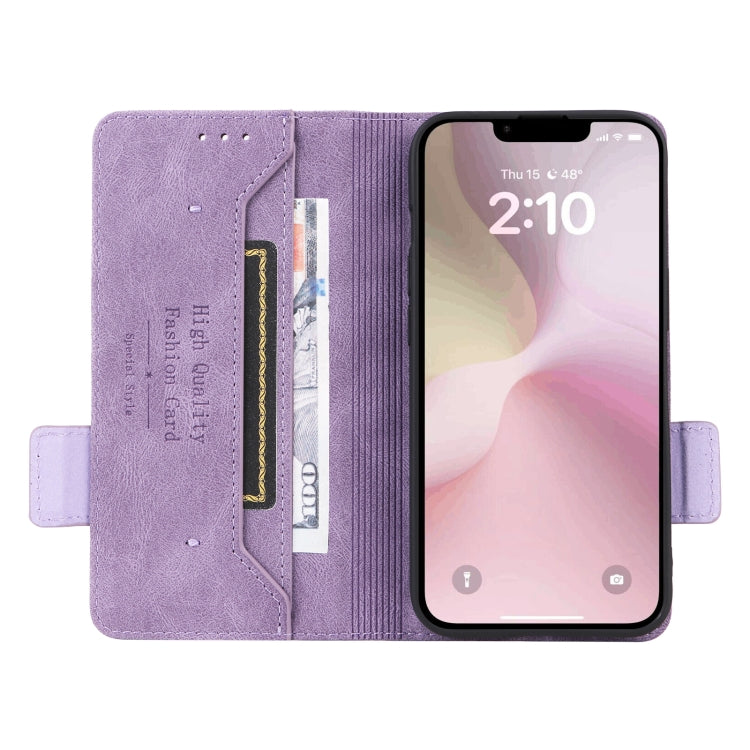 For iPhone 17e / 16e Magnetic Clasp Leather Phone Case