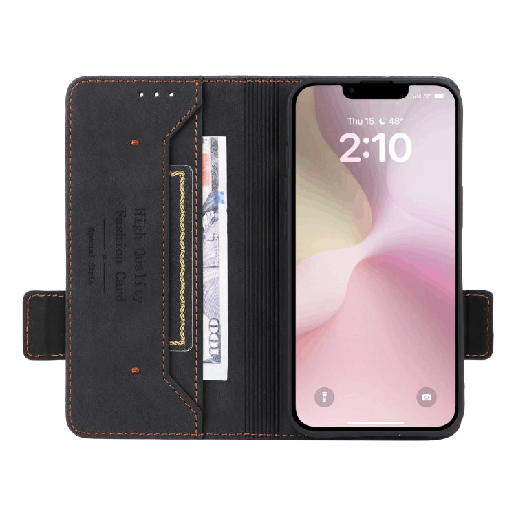 For iPhone 17e / 16e Magnetic Clasp Leather Phone Case