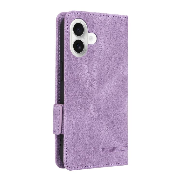 For iPhone 17 Magnetic Clasp Leather Phone Case