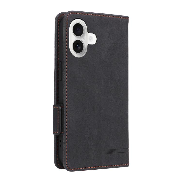 For iPhone 17 Magnetic Clasp Leather Phone Case