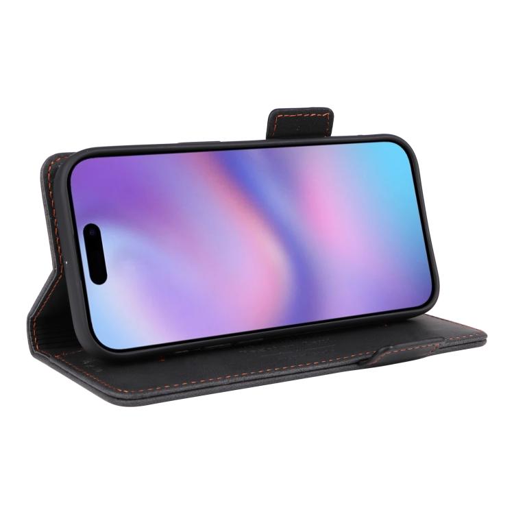For iPhone 17 Magnetic Clasp Leather Phone Case