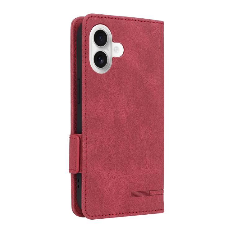 For iPhone 17 Magnetic Clasp Leather Phone Case