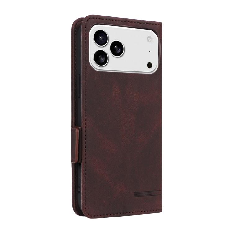 For iPhone 17 Pro Magnetic Clasp Leather Phone Case