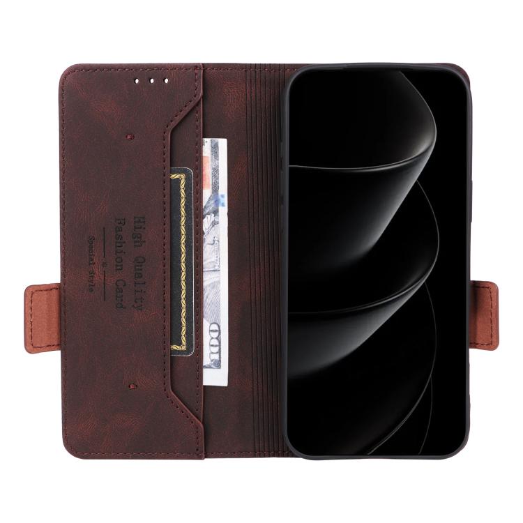 For iPhone 17 Pro Magnetic Clasp Leather Phone Case
