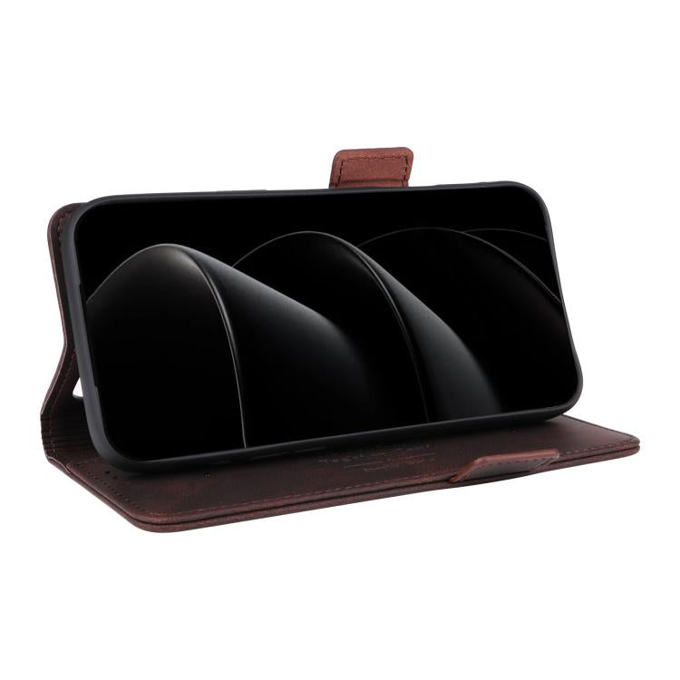 For iPhone 17 Pro Magnetic Clasp Leather Phone Case