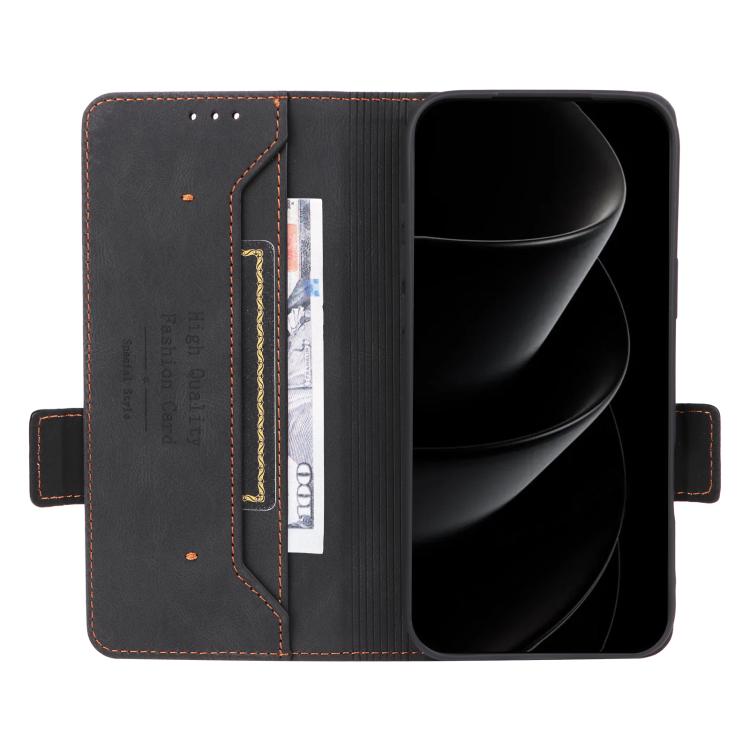 For iPhone 17 Pro Magnetic Clasp Leather Phone Case