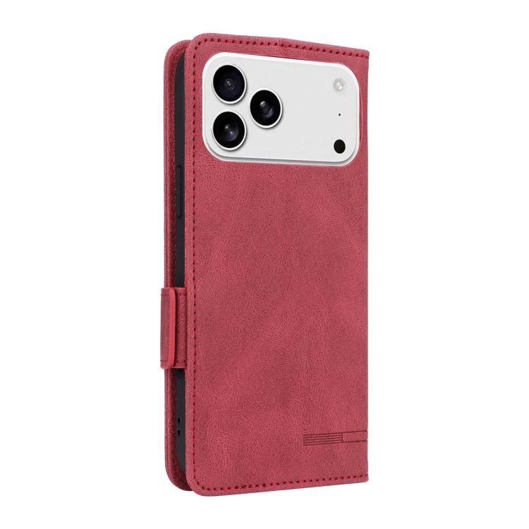 For iPhone 17 Pro Magnetic Clasp Leather Phone Case