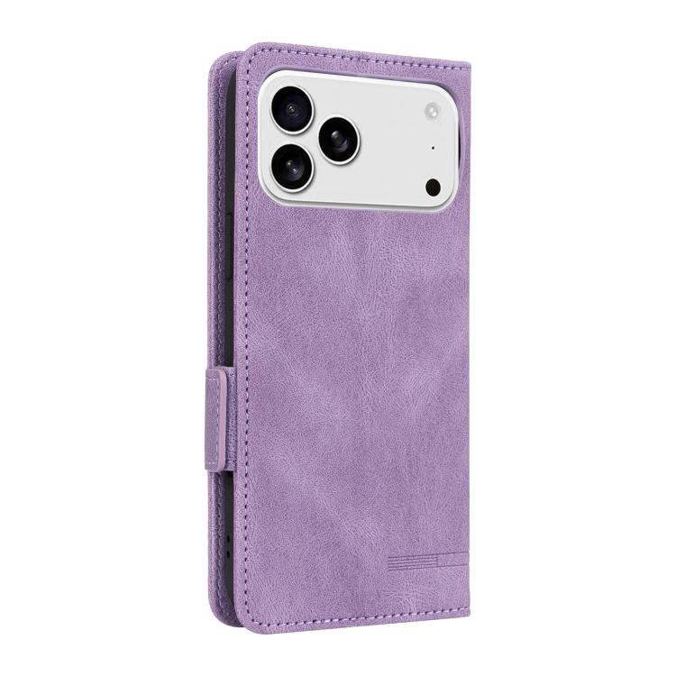 For iPhone 17 Pro Max Magnetic Clasp Leather Phone Case