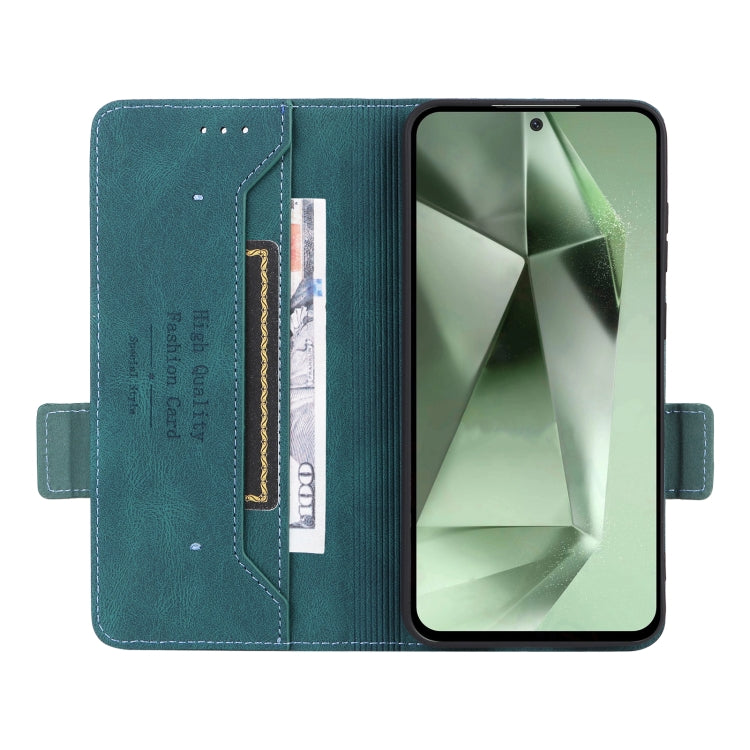 For Samsung Galaxy S24 FE 5G Magnetic Clasp Leather Phone Case