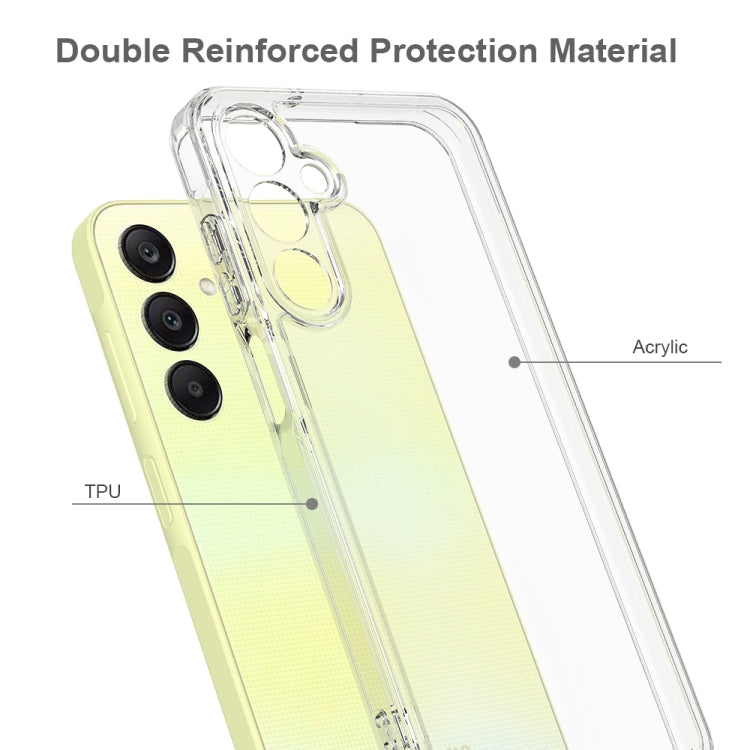 For Samsung Galaxy M35 Scratchproof Acrylic TPU Phone Case - Transparent