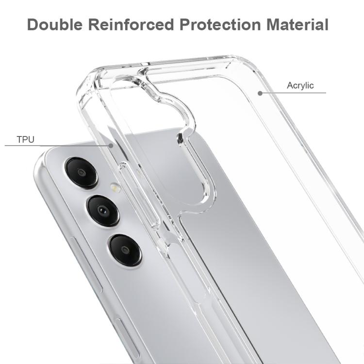 For Samsung Galaxy M14 4G Scratchproof Acrylic TPU Phone Case - Transparent