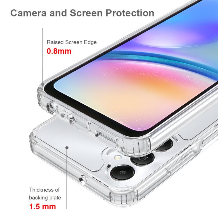 For Samsung Galaxy M14 4G Scratchproof Acrylic TPU Phone Case - Transparent