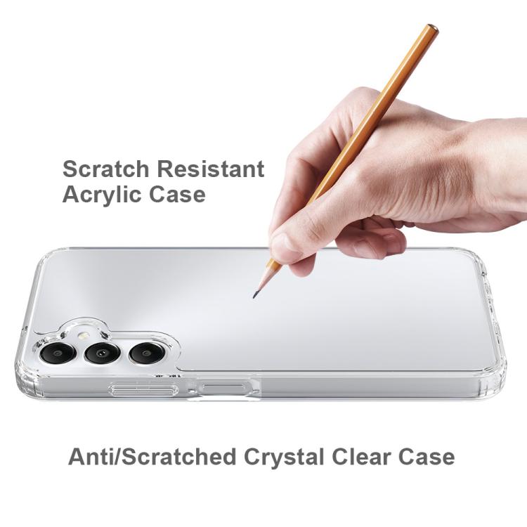 For Samsung Galaxy M14 4G Scratchproof Acrylic TPU Phone Case - Transparent