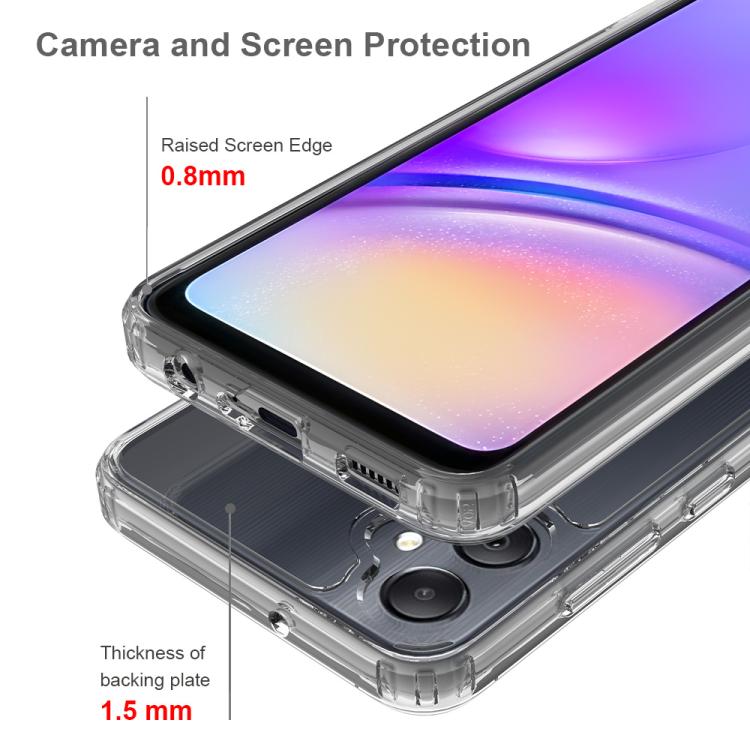 For Samsung Galaxy M05 / F05 Scratchproof Acrylic TPU Phone Case - Transparent