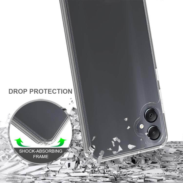 For Samsung Galaxy M05 / F05 Scratchproof Acrylic TPU Phone Case - Transparent