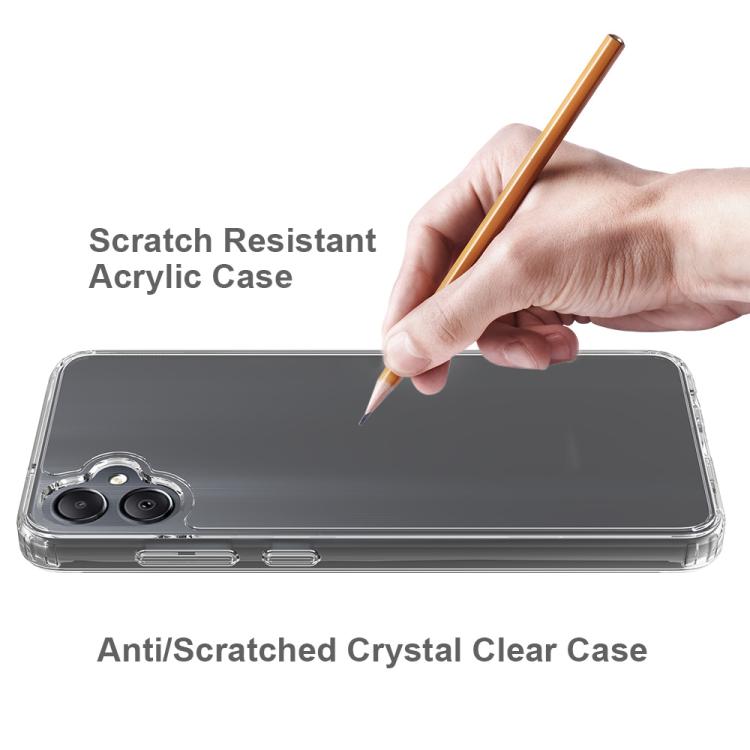 For Samsung Galaxy M05 / F05 Scratchproof Acrylic TPU Phone Case - Transparent