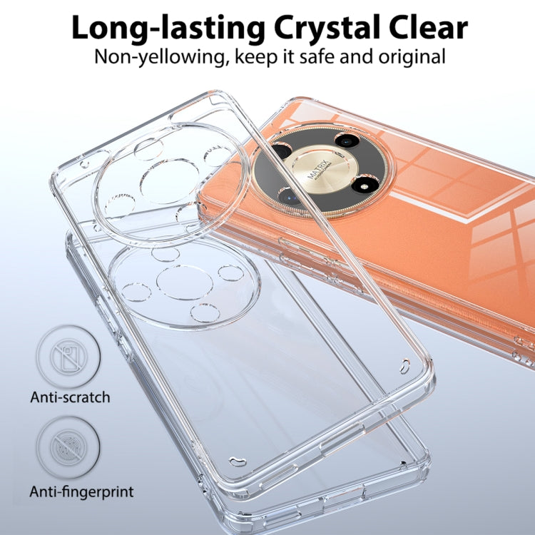 For Honor X9b / Magic6 Lite Scratchproof Acrylic TPU Phone Case - Transparent