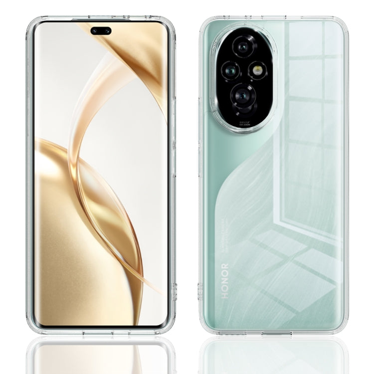 For Honor 200 Scratchproof Acrylic TPU Phone Case - Transparent