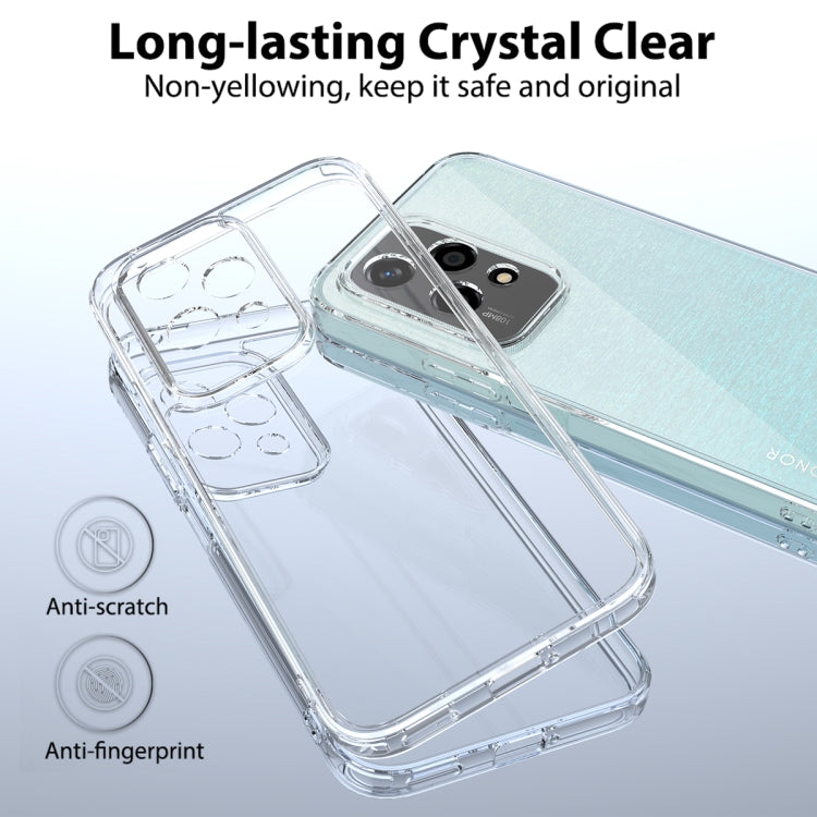 For Honor 200 Lite Global Scratchproof Acrylic TPU Phone Case - Transparent