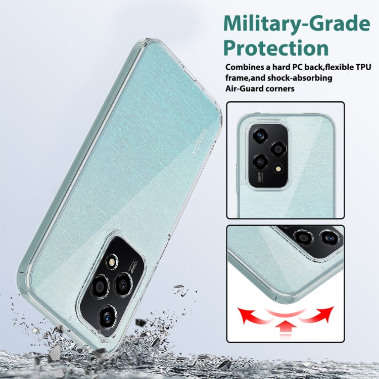 For Honor 200 Lite Global Scratchproof Acrylic TPU Phone Case - Transparent