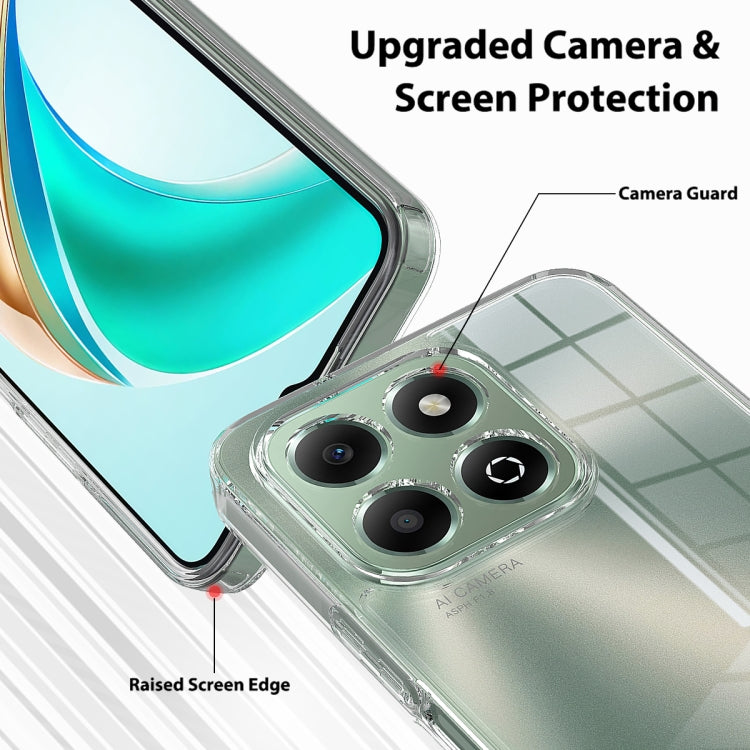 For Honor X6b 4G Scratchproof Acrylic TPU Phone Case - Transparent