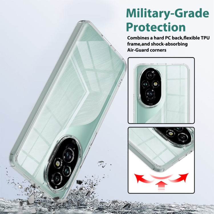 For Honor 200 Pro Scratchproof Acrylic TPU Phone Case - Transparent