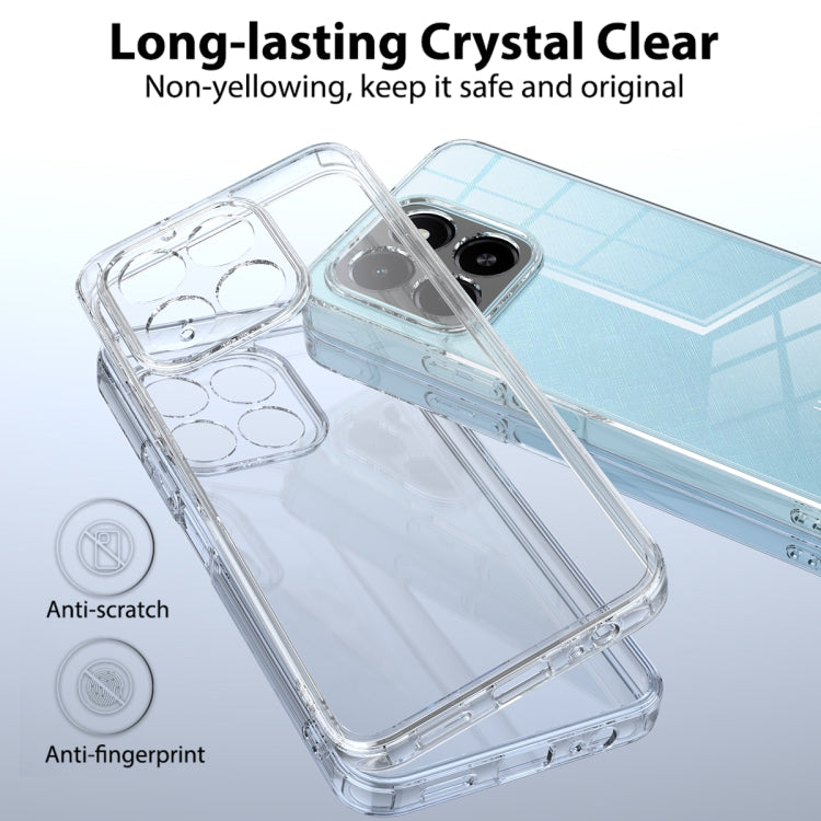 For Honor X5b / X5b Plus Scratchproof Acrylic TPU Phone Case - Transparent