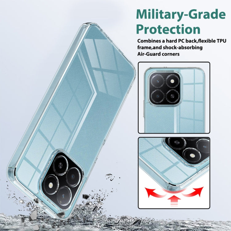 For Honor X5b / X5b Plus Scratchproof Acrylic TPU Phone Case - Transparent