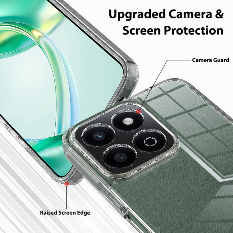 For Honor 200 Smart / X7c Scratchproof Acrylic TPU Phone Case - Transparent