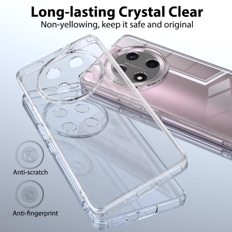 For Honor X9c / X60 Pro Scratchproof Acrylic TPU Phone Case - Transparent
