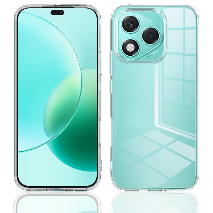 For Honor 400 Lite Global Scratchproof Acrylic TPU Phone Case - Transparent