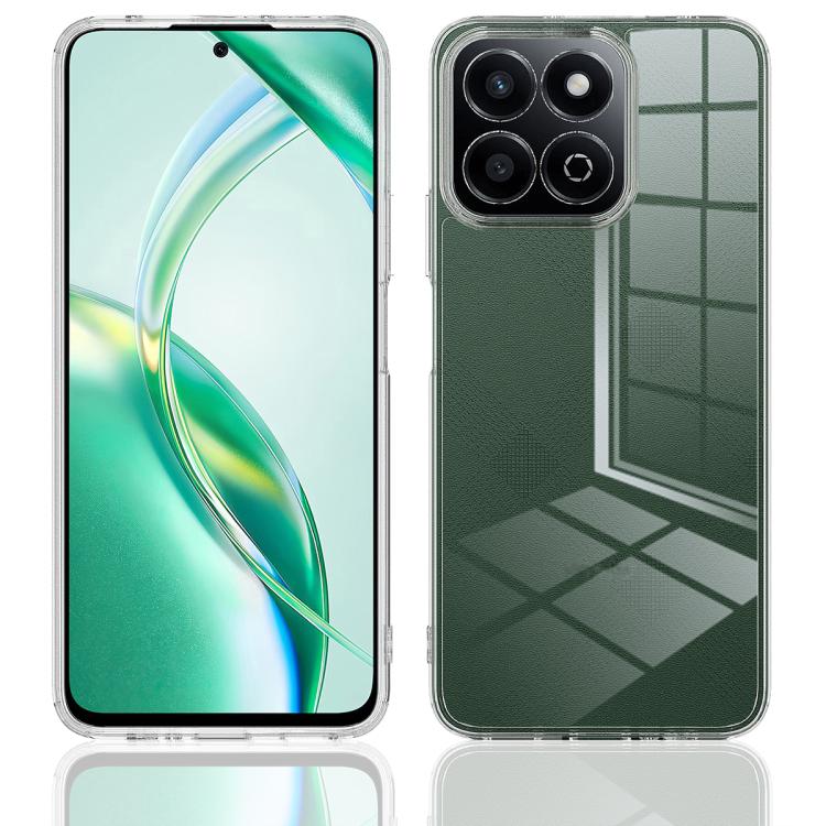 For Honor X6c 4G Scratchproof Acrylic TPU Phone Case - Transparent