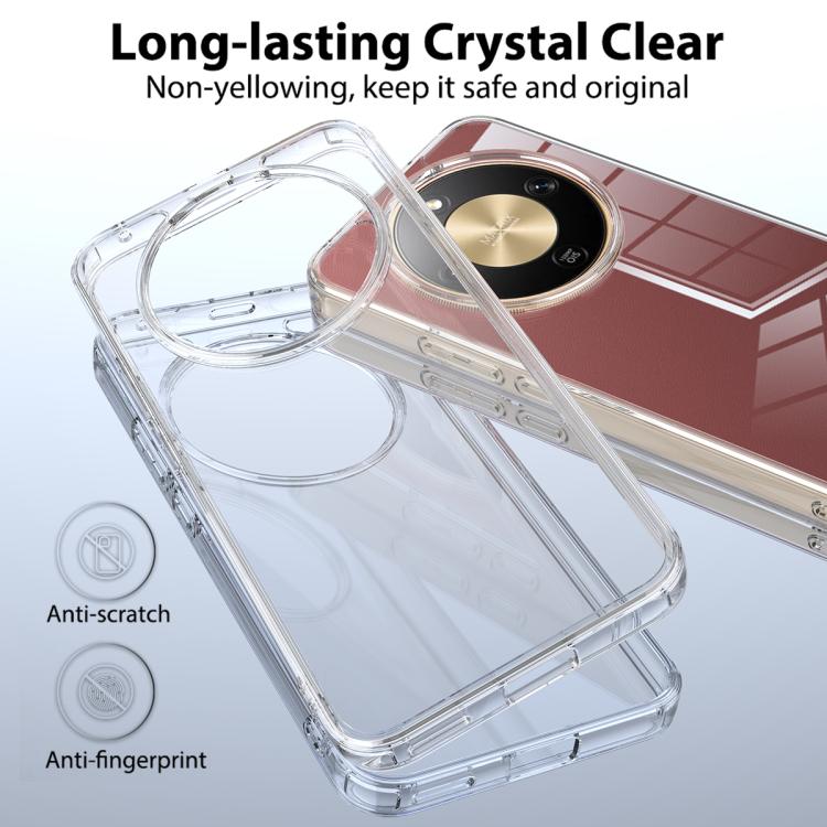 For Honor X9d 5G / Magic8 Lite / X70 5G Scratchproof Acrylic TPU Phone Case - Transparent