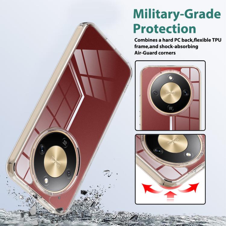 For Honor X9d 5G / Magic8 Lite / X70 5G Scratchproof Acrylic TPU Phone Case - Transparent