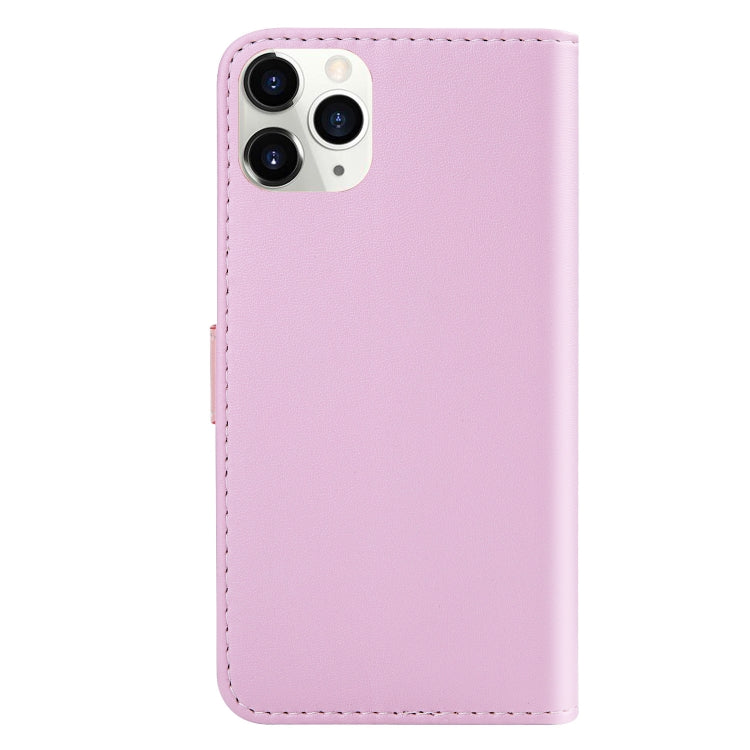 For iPhone 12 / 12 Pro Tricolor Stitching Horizontal Flip TPU + PU Leather Case with Holder & Card Slots & Wallet
